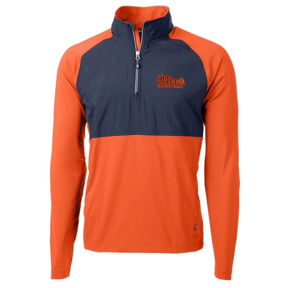 Illinois Basketball Cutter & Buck Adapt Eco Knit Hybrid Recycled