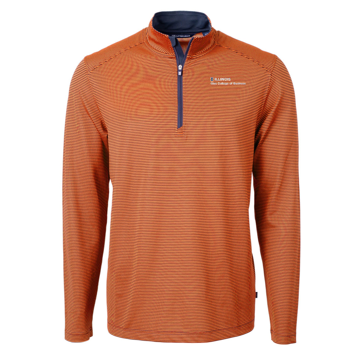 Illinois Fighting Illini Men's Virtue Micro Stripe Quarter-Zip