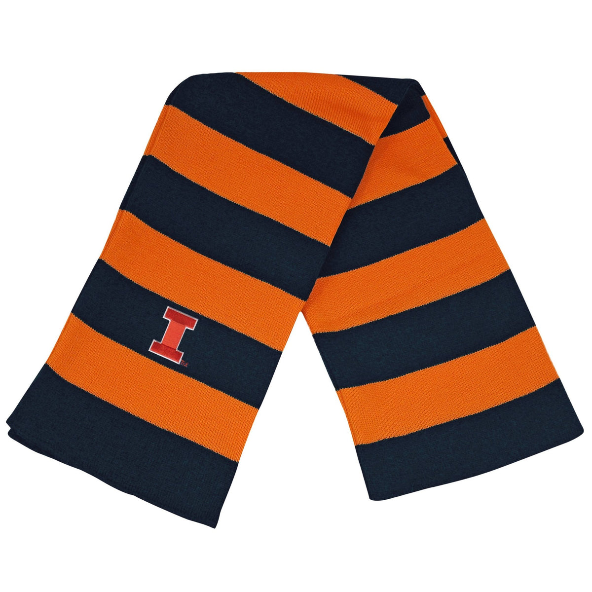 SUKU home stripe puffer scarf キャンプ膝かけ Fighting Illini Niagra Knit Scarf – Gameday Spirit Fanstore