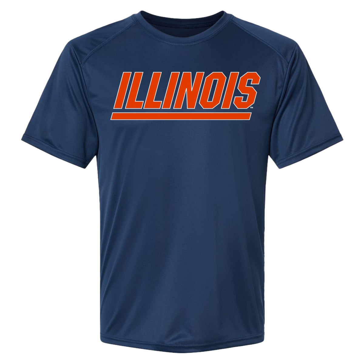 【oan】Alvin Illinois Short Sleeve T-shirt Illinois Fighting Illini Men's Navy Slant Football Short