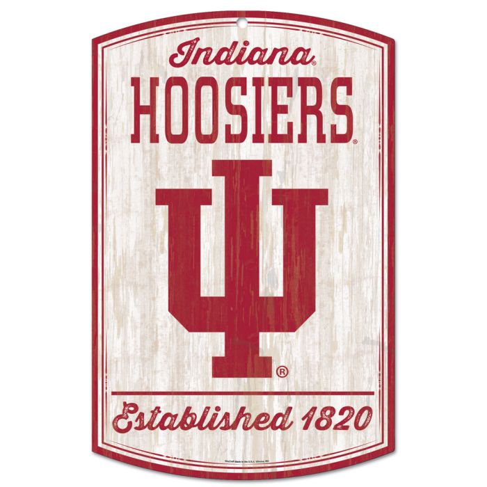 Indiana Hoosiers 11" x 17" Establishment Sign Gameday Spirit Fanstore