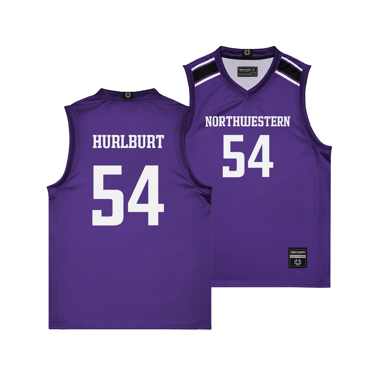 Northwestern Wildcat's NIL Basketball Jersey #54 Gus Hurlburt