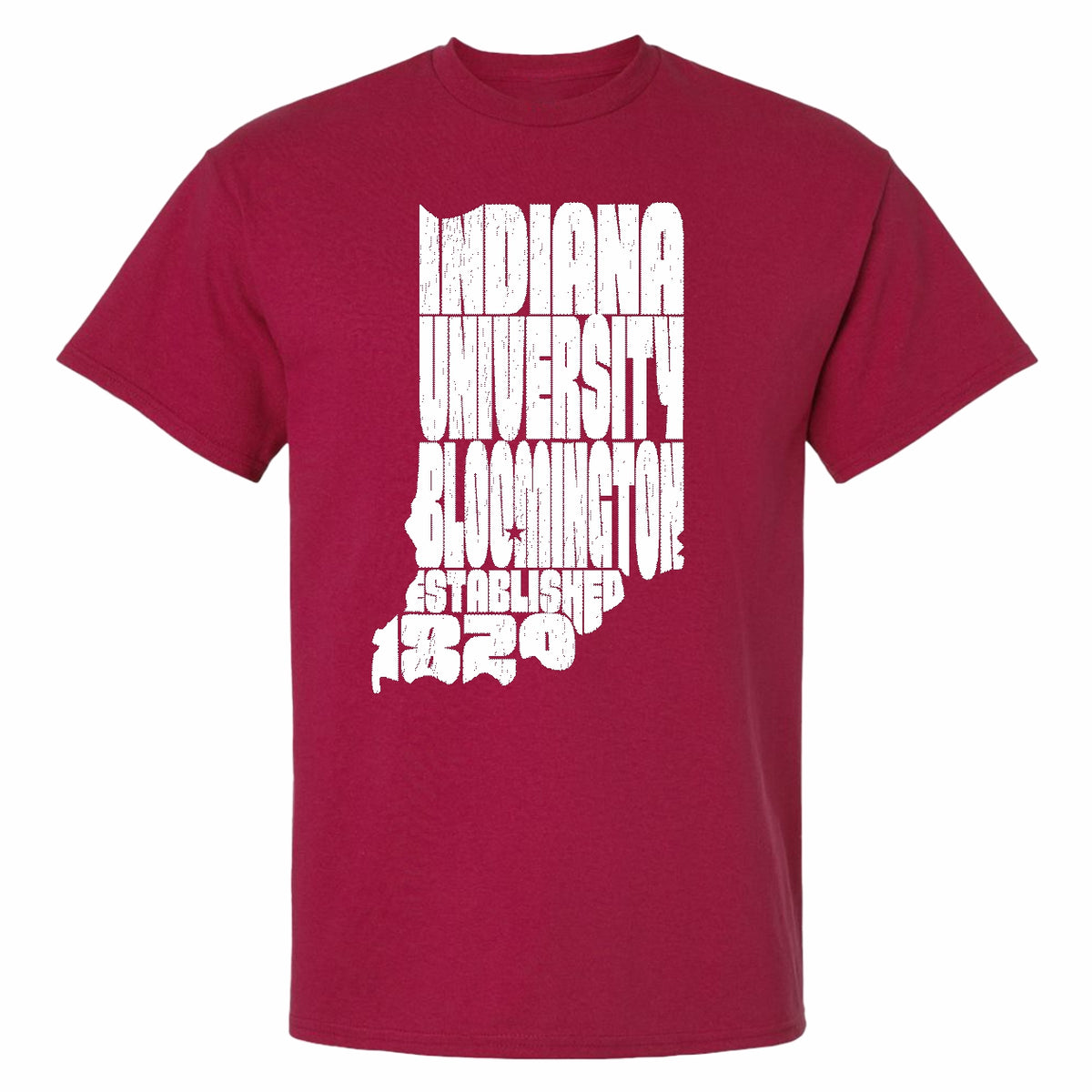 Indiana University Bloomington Red State Shape T-Shirt – Gameday