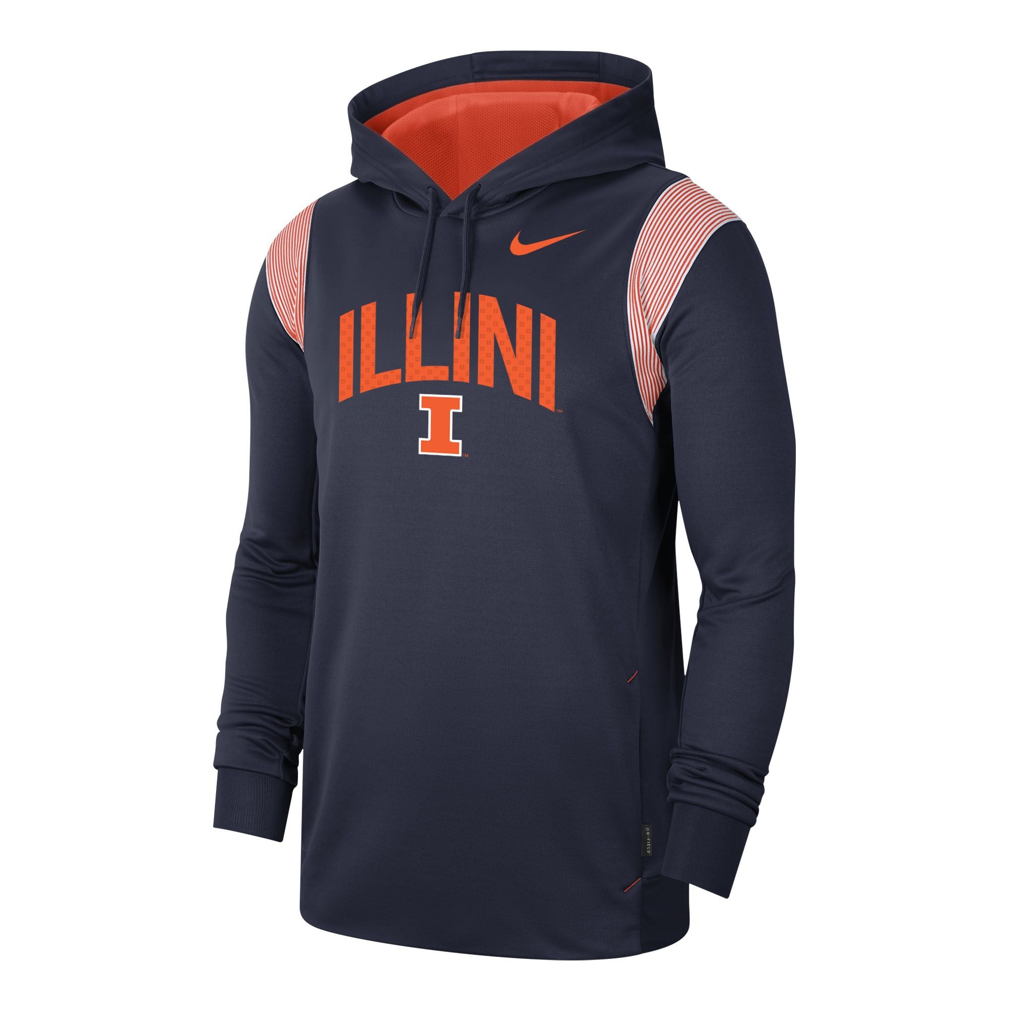 Illinois Fighting Illini Nike Team Issue Therma Pullover Hoodie – Gameday Spirit