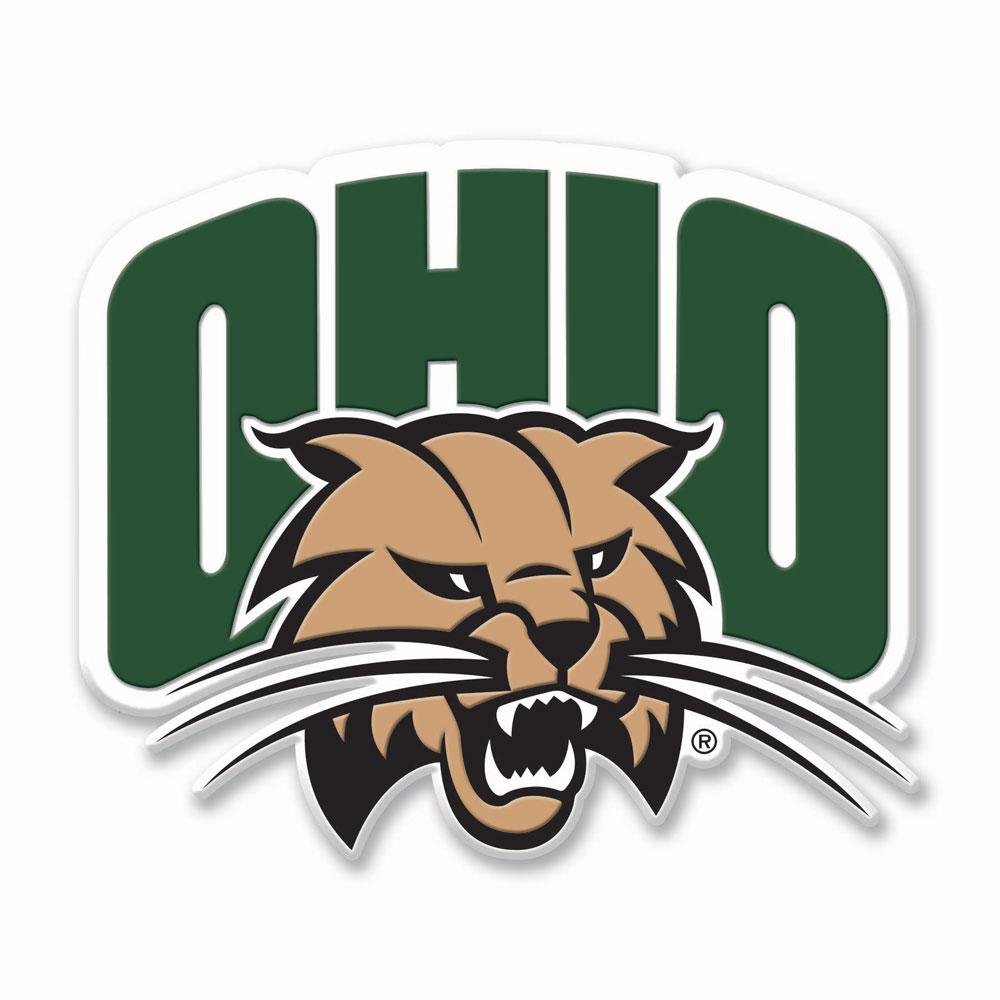 Colosseum Ohio Bobcats Men's Attack Cat Hockey Jersey Forest / L