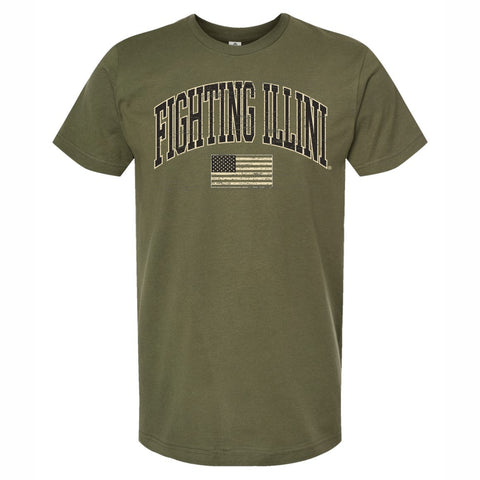 Illinois Fighting Illini Men's Military Appreciation T-Shirt