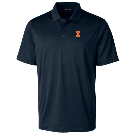 Illinois Fighting Illini Men's Cutter &amp; Buck Navy Prospect Polo