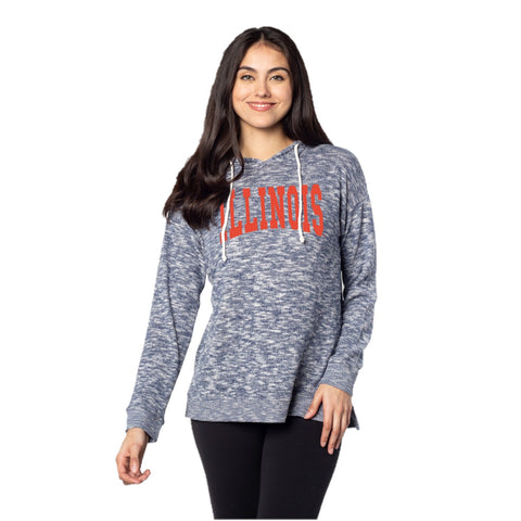 Illinois Fighting Illini Women's Chicka-D Tunic Arched Hoodie
