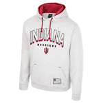 Indiana Hoosiers Men's White Block Script Hoodie