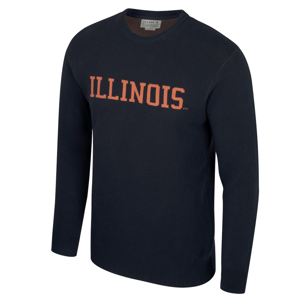 Illinois Fighting Illini Vintage Jacquard Sweater – Gameday Spirit Fanstore