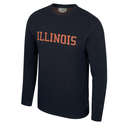Illinois Fighting Illini Vintage Jacquard Sweater