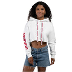 Indiana Hoosiers Women's Hype &amp; Vice White Cropped Hoodie