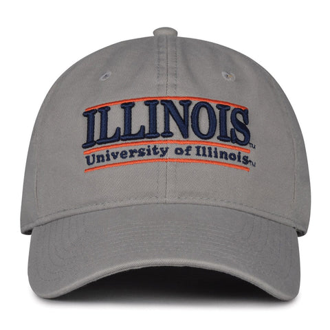 Illinois Fighting Illini Gray 3-Bar Hat