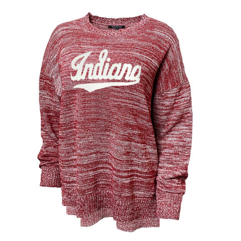 Indiana Hoosiers Women's Script Logo Knit Sweater