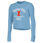 Illinois Fighting Illini Women's Champion Crop Long-Sleeve T-Shirt