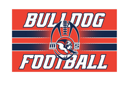 Bulldog Football 3x5 Flag