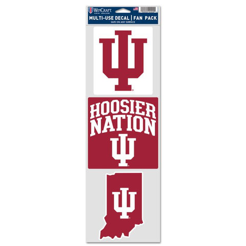 Indiana Hoosiers 3.75" x 12" Decal Set