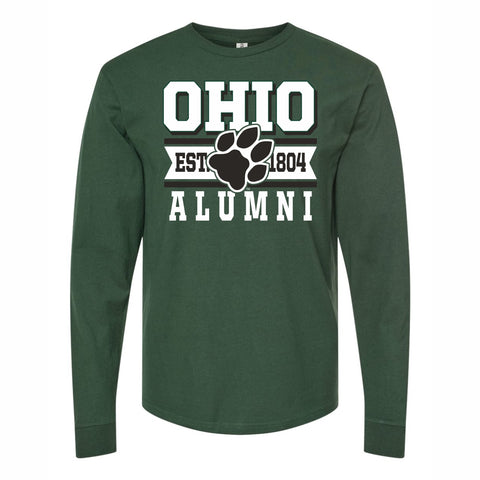 Ohio Bobcats Alumni Crackle Long-Sleeve T-Shirt
