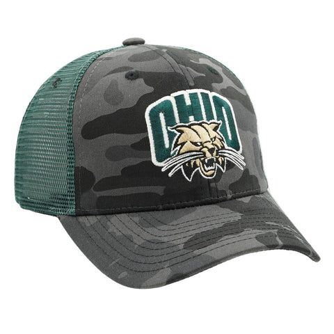 Ohio Bobcats Youth Camo Logo Hat