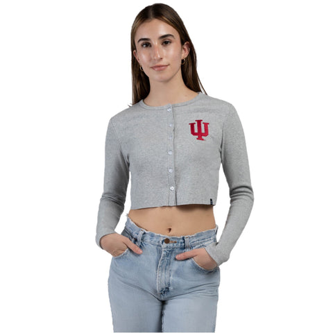 Indiana Hoosiers Women's Hype &amp; Vice Grey Babydoll Knit