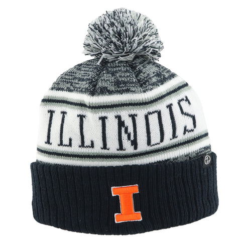Illinois Fighting Illini Puff Beanie