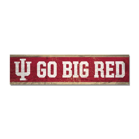 Indiana Hoosiers "Go Big Red" 1.5" x 6" Magnet