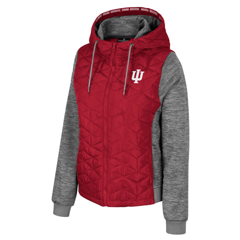 Indiana Hoosiers Women's Hooded Puffer Jacket