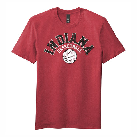 Indiana Hoosiers Men's Arched Basketball Short-Sleeve T-Shirt