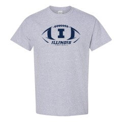 Illinois Fighting Illini Block I Football T-Shirt