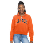 Illinois Fighting Illini Women's Quarter-Zip Crop