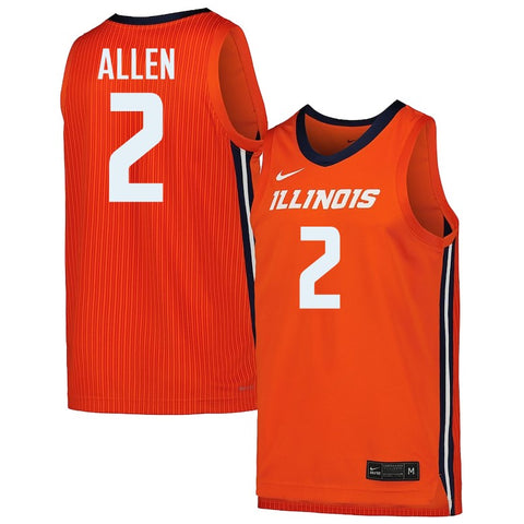 Cori Allen Nike Illini Basketball Jersey