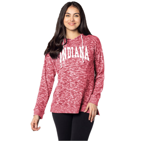 Indiana Hoosiers Women's Chicka-D Arch Tunic Hoodie