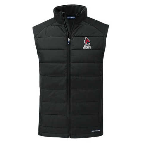 BSU Cardinals Men's Cutter & Buck Evoke Eco Hybrid Vest