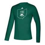 Ohio Bobcats Men's Adidas 740 Long-Sleeve T-Shirt