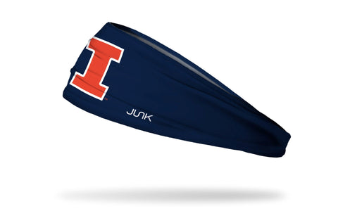 Illinois Fighting Illini Navy Logo Headband