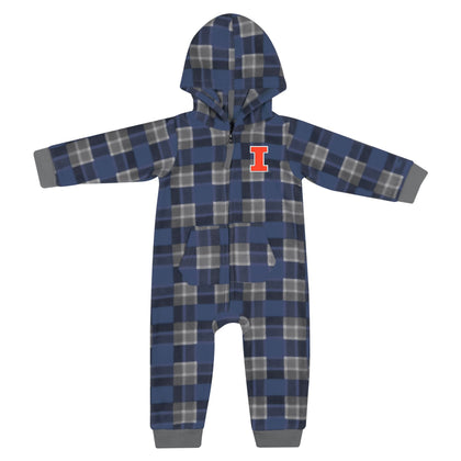 Illinois Fighting Illini Infant Hooded Romper