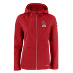 BSU Cardinals Women's Cutter &amp; Buck Evoke Eco Softshell Full-Zip Red Jacket