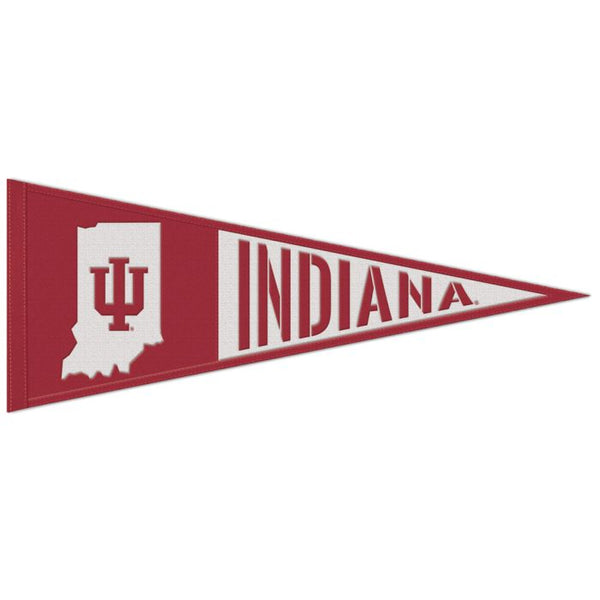 Indiana Hoosiers Wool Felt Pennant - 9x24 Inch Team Banner