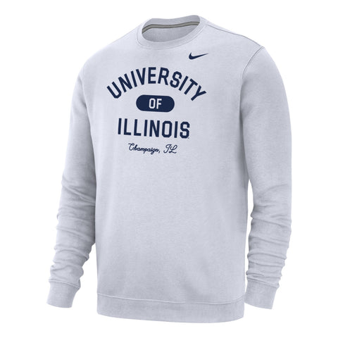 Illinois Fighting Illini Men's Nike Champaign Fleece Crew