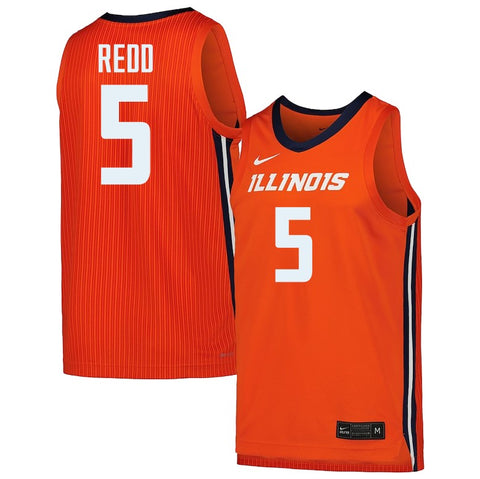 AJ Redd Nike Illini Basketball Jersey