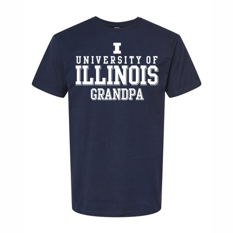 Illinois Fighting Illini Men's Grandpa T-Shirt