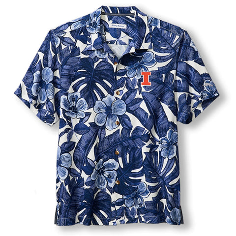 Illinois Fighting Illini Men's Tommy Bahama Floral Lush Polo