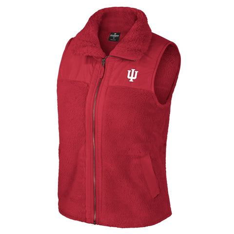 Indiana Hoosiers Women's Sherpa Vest