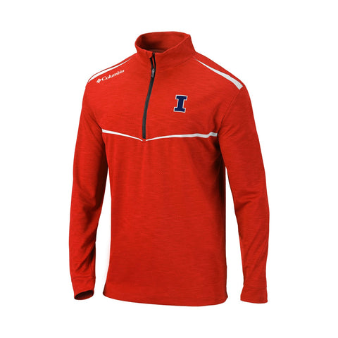 Illinois Fighting Illini Men's Columbia Scorecard Half-Zip Jacket