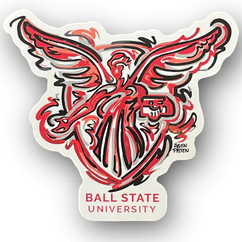 BSU Cardinals Beneficence Art Vinyl Sticker