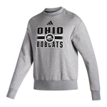 Ohio Bobcats Women's Adidas Stripe Logo Fleece Crew