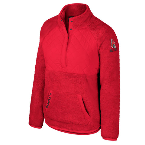 BSU Cardinals Women's 1/2 Snap Sherpa Jacket