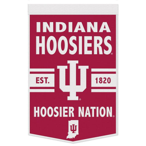 Indiana Hoosiers 24" x 38" Wool Banner