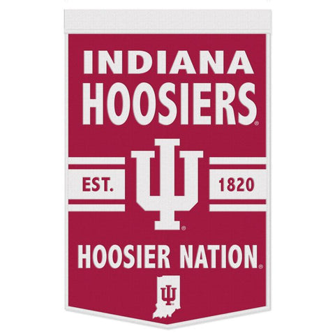 Indiana Hoosiers 24" x 38" Wool Banner