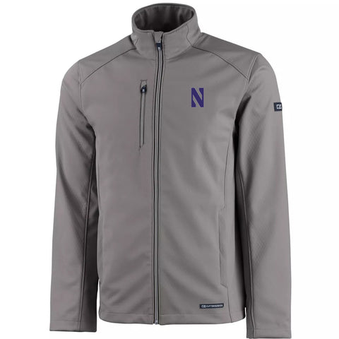 Northwestern Wildcats Men's Cutter &amp; Buck Evoke Grey Full-Zip Jacket